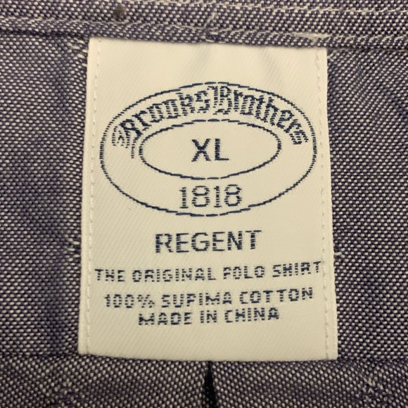 BROOKS BROTHERS LS Supima Cotton Muted sprint Shirt - Picture 3 of 6